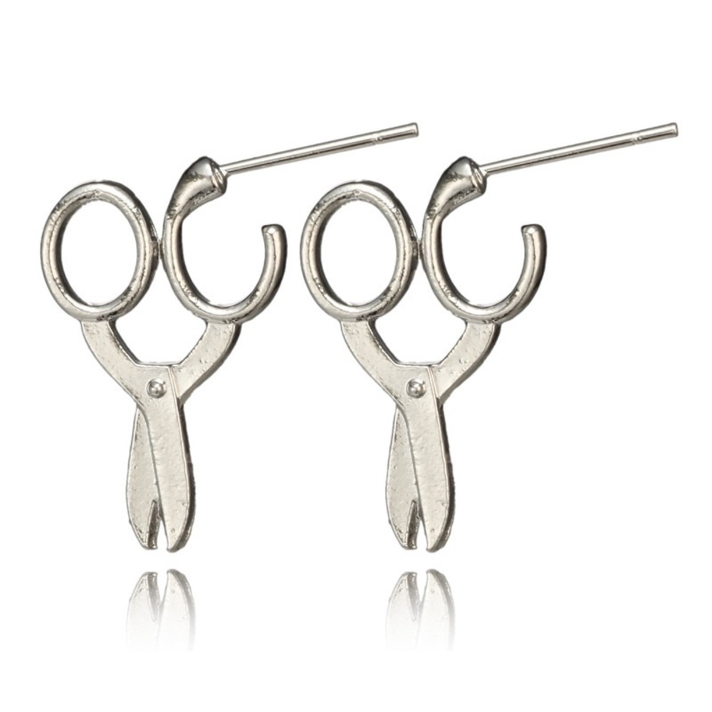 Modern Scissor Earrings - Picture 5 of 16